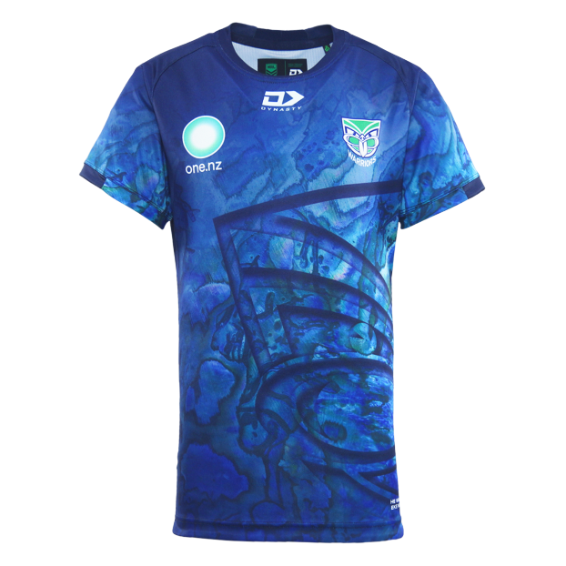 New Zealand Warriors 2025 Kids Players Warm Up Shirt