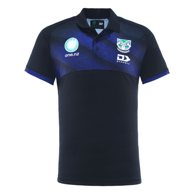 New Zealand Warriors 2025 Mens Players Media Polo