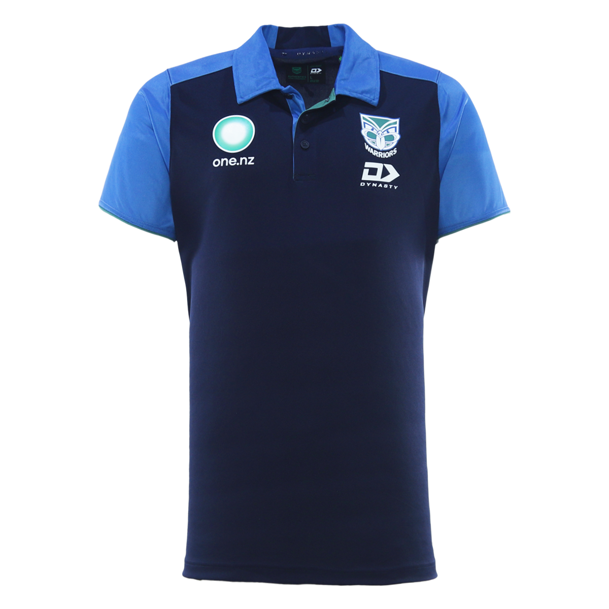 New Zealand Warriors 2026 Mens Players Media Polo - Navy