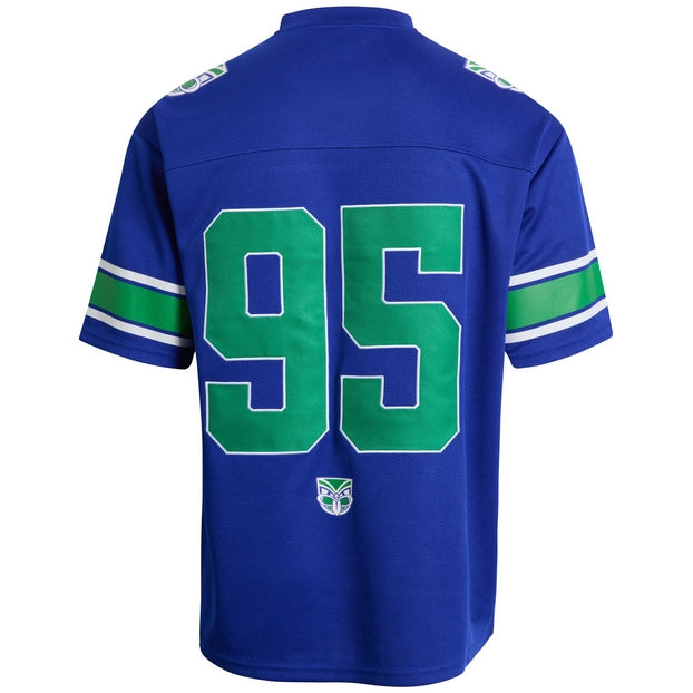 Blue NRL gridiron jersey with green number 95