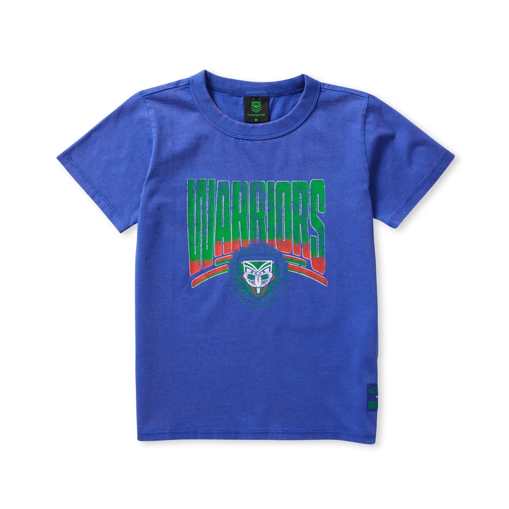 New Zealand Warriors Kids Supporter Shirt - Washed