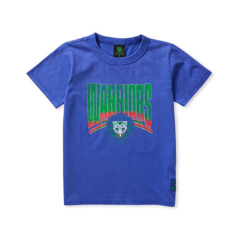 New Zealand Warriors Kids Supporter Shirt - Washed