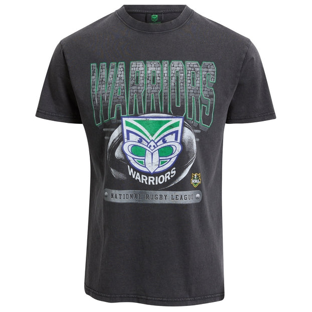 Black t-shirt with 'Warriors' logo