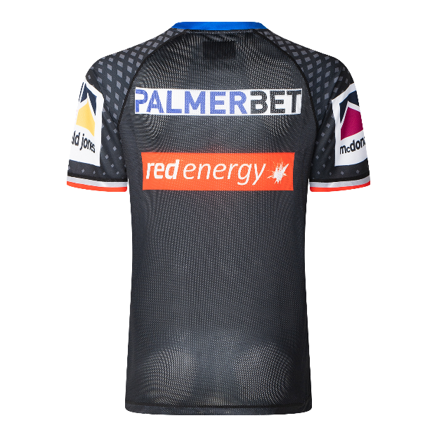 Newcastle Knights 2025 Mens Players Training  Shirt - Black Back