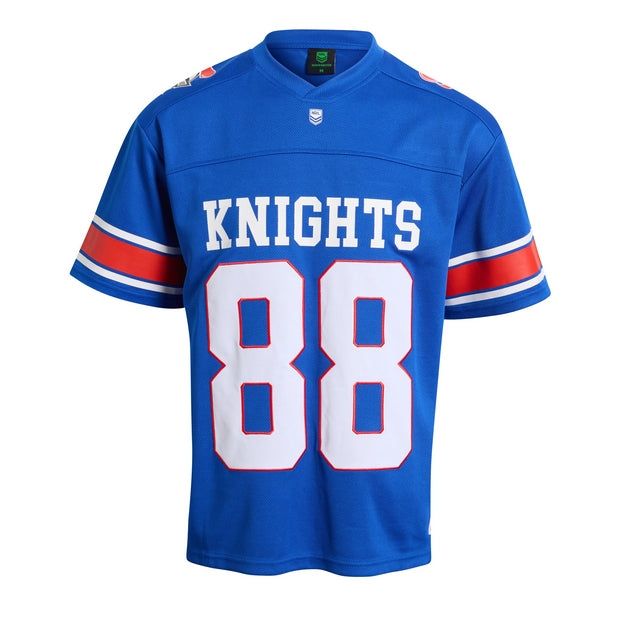 Blue NRL gridiron jersey with 'Knights' and number '88' on