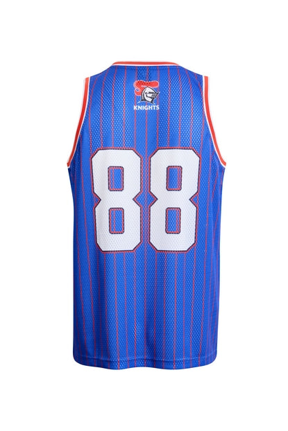 Blue NRL basketball singlet with number 88