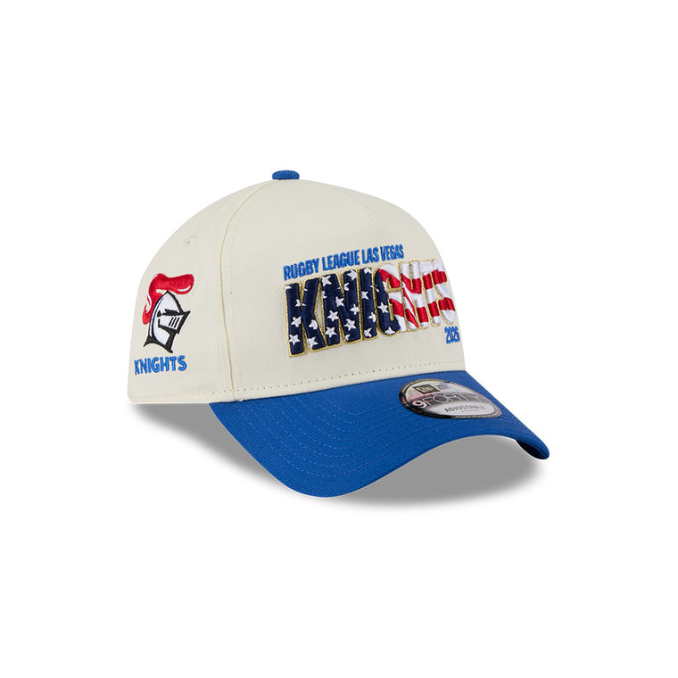 Newcastle Knights Las Vegas 2026 9FORTY A-Frame Snapback - Flag
