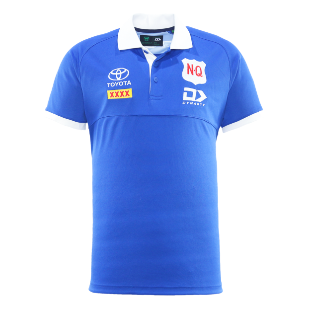 North Queensland Cowboys 2025 Mens Players Media Polo Blue Mid weight polyester fabric wicks away sweat keeping you cool, comfortable and odor free
Fully embroidered logo
Sizes S - 4XL