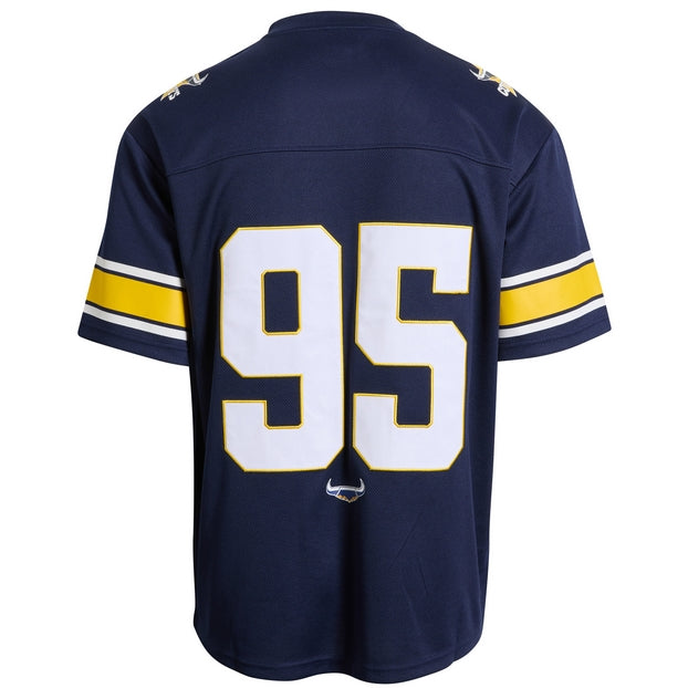 Navy blue NRL gridiron jersey with number 95 on