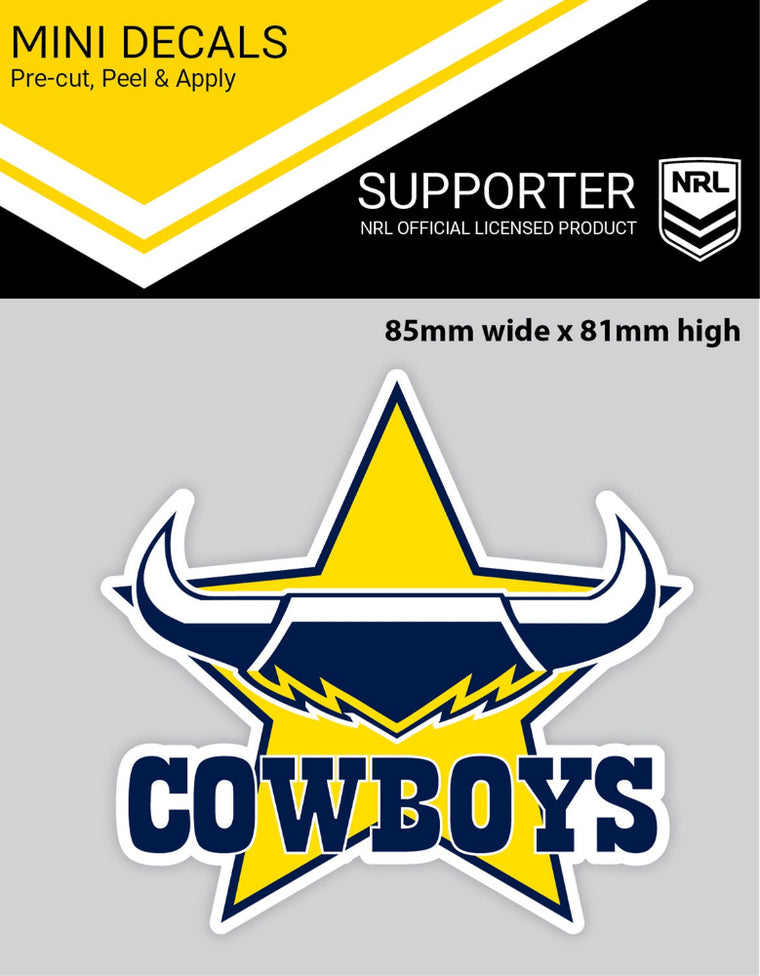 North Queensland Cowboys Car Sticker Mini