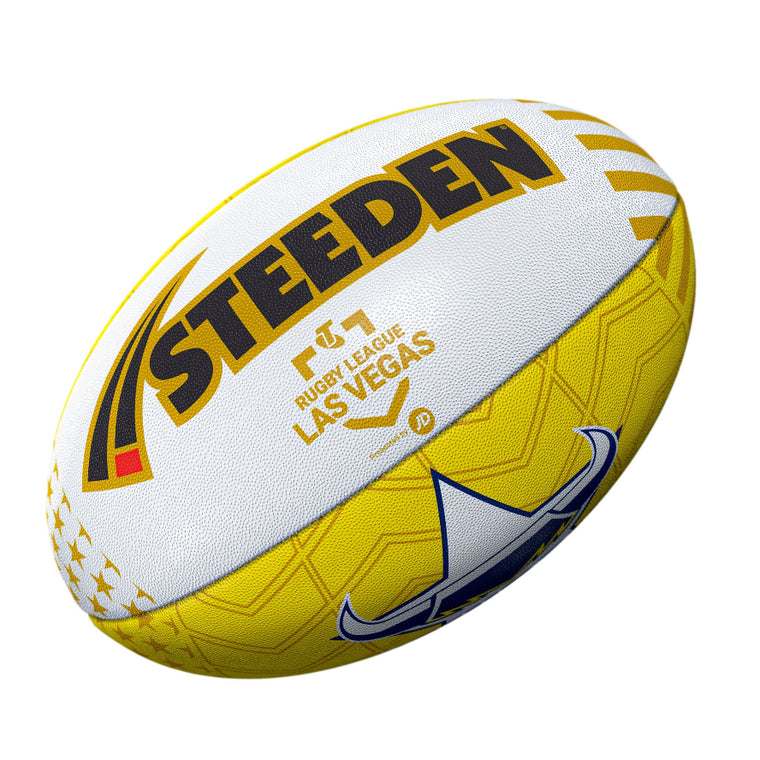 North Queensland Cowboys Las Vegas 2026 Steeden Supporter Football - Large