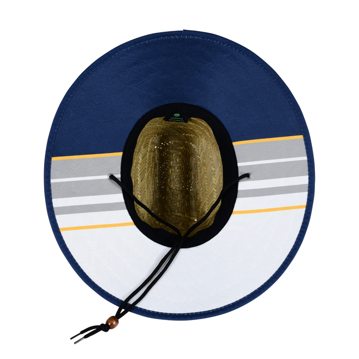 NRL Retro Straw Hat with jersey design on the underside