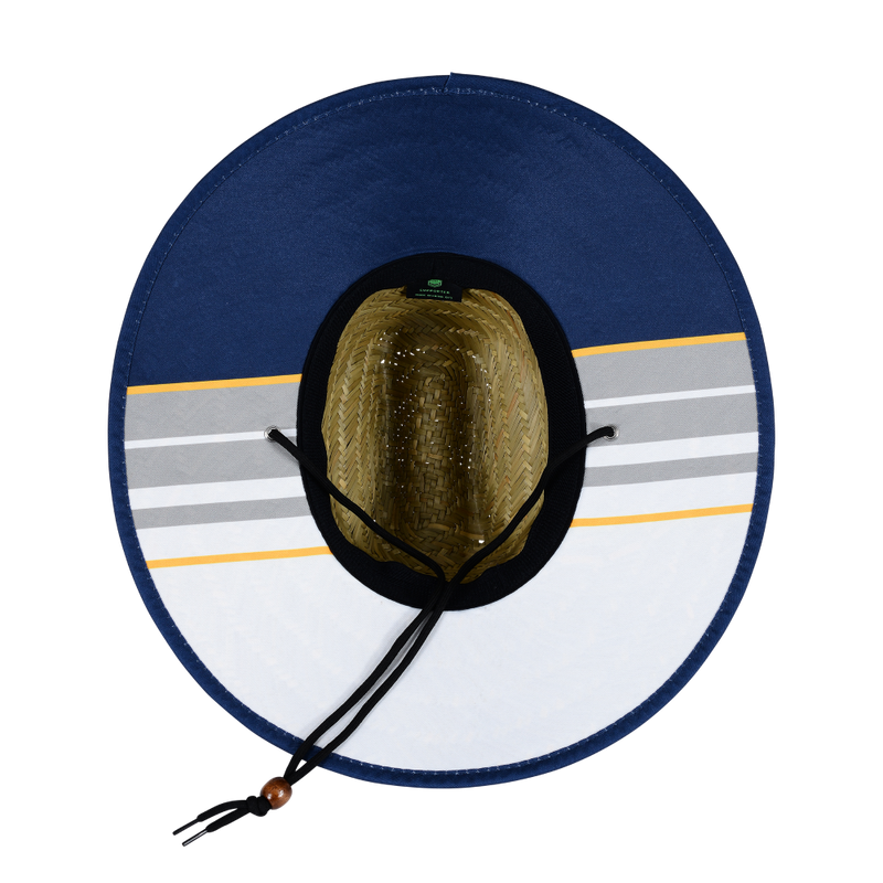 NRL Retro Straw Hat with jersey design on the underside