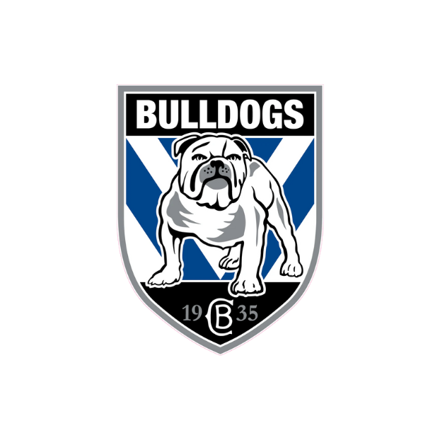 Canterbury Bulldogs NRL Logo Cutouts - LARGE