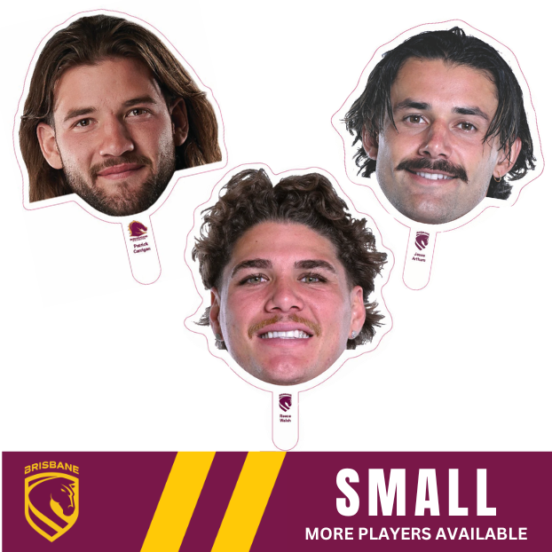 Brisbane Broncos Player Head Cutouts - SMALL