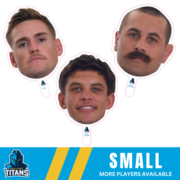 Gold Coast Titans Player Head Cutouts - SMALL