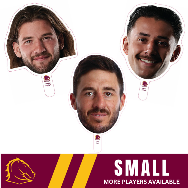 Brisbane Broncos Player Head Cutouts - SMALL