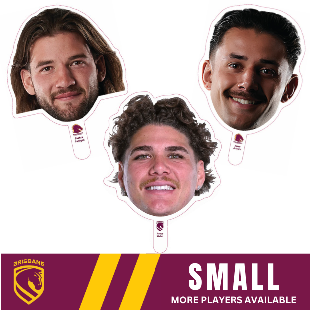 Brisbane Broncos Player Head Cutouts - SMALL