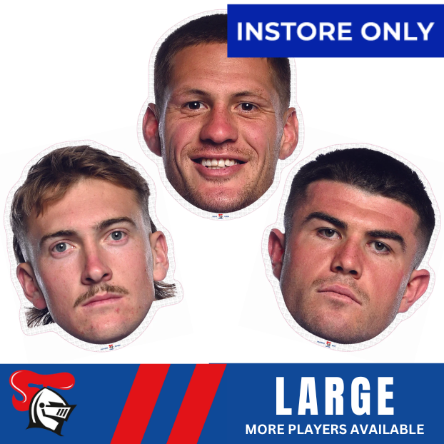 Newcastle Knights Player Head Cutouts - LARGE