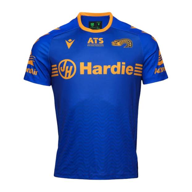 Parramatta Eels 2025 Kids Players Run Out Shirt Front