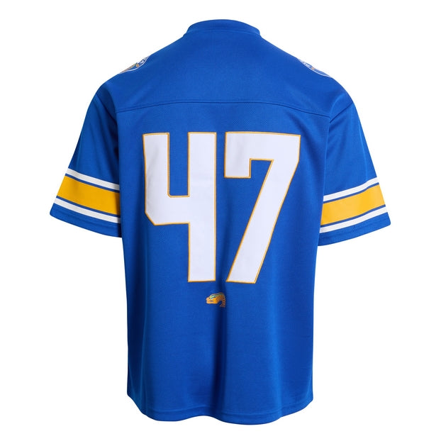 Blue NRL gridiron jersey with number 47 on
