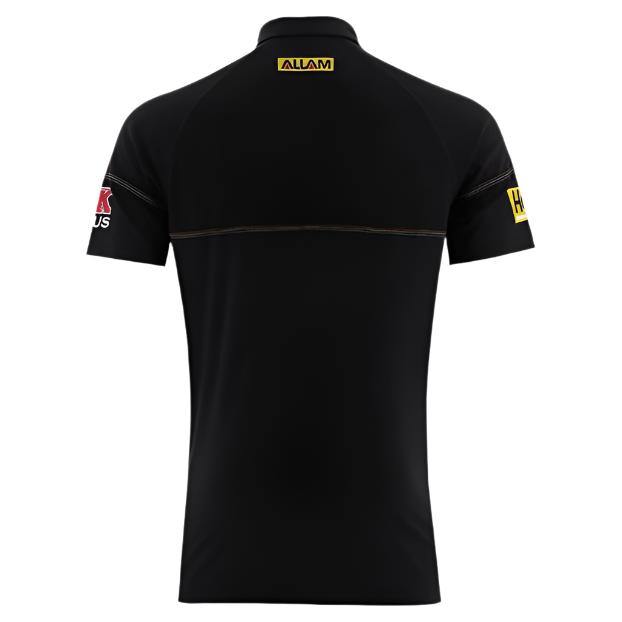 Penrith Panthers 2025 Mens Players Media Polo - Black Back