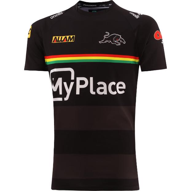 Penrith Panthers 2025 Mens Players Training Shirt - Black
