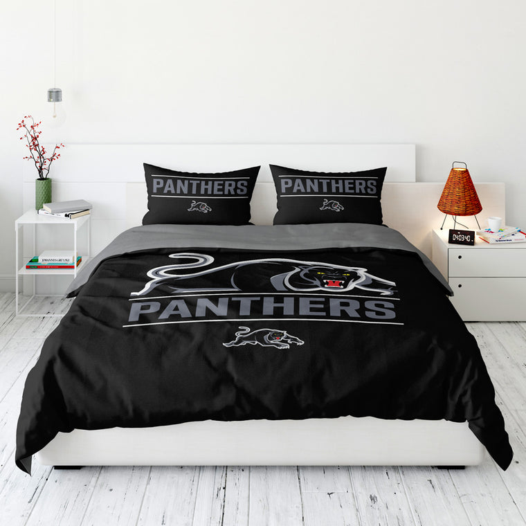 Penrith Panthers Quilt Cover - Double