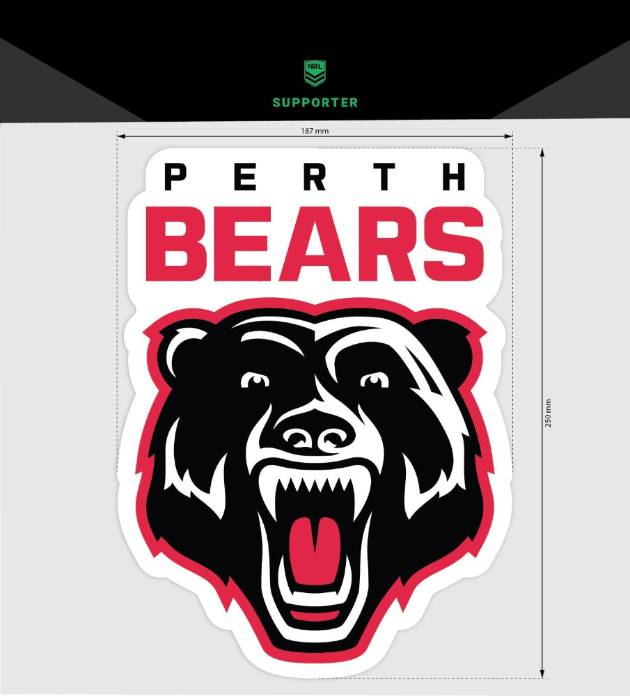 Perth Bears Car Logo Sticker - Mega
