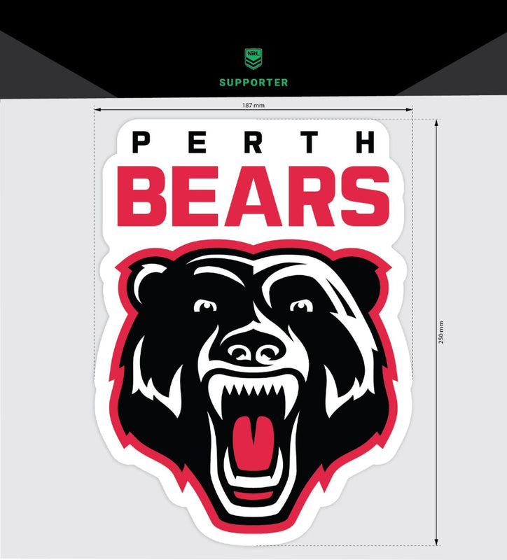 Perth Bears Car Logo Sticker - Mega