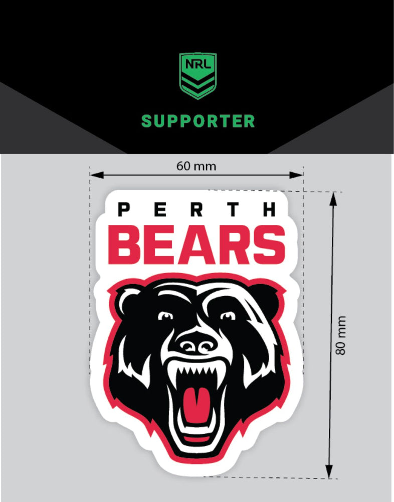 Perth Bears Car Stickers Mini