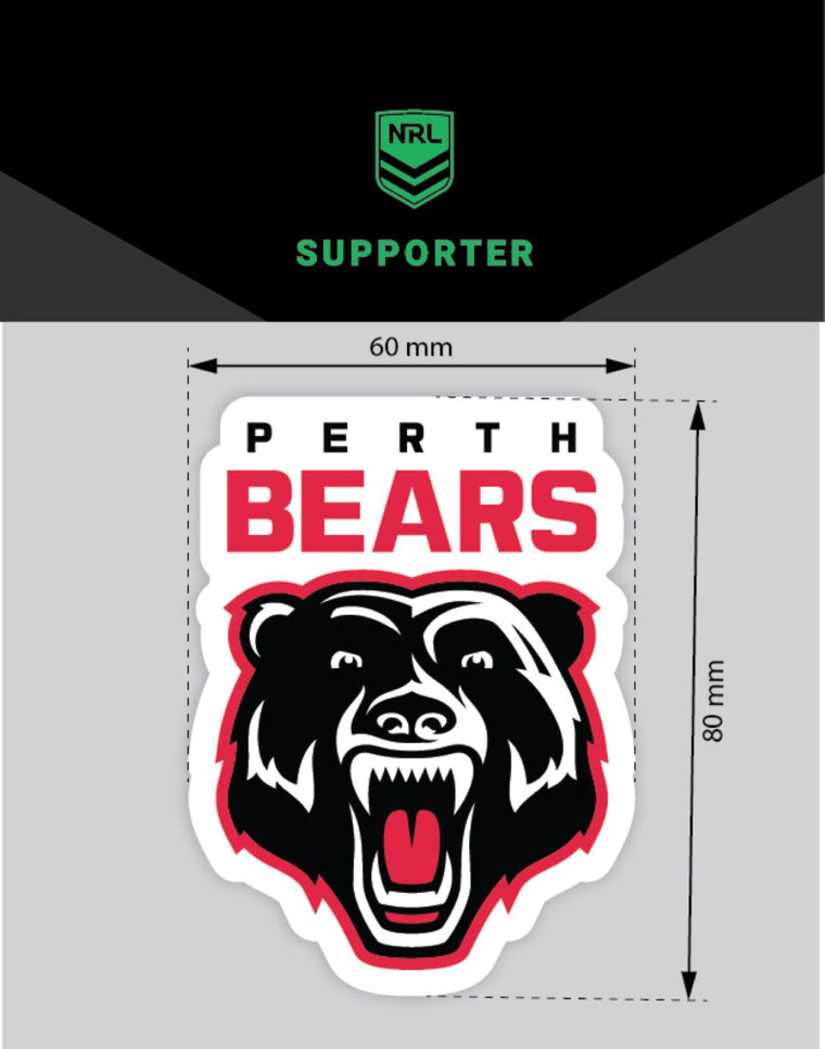 Perth Bears Car Stickers Mini