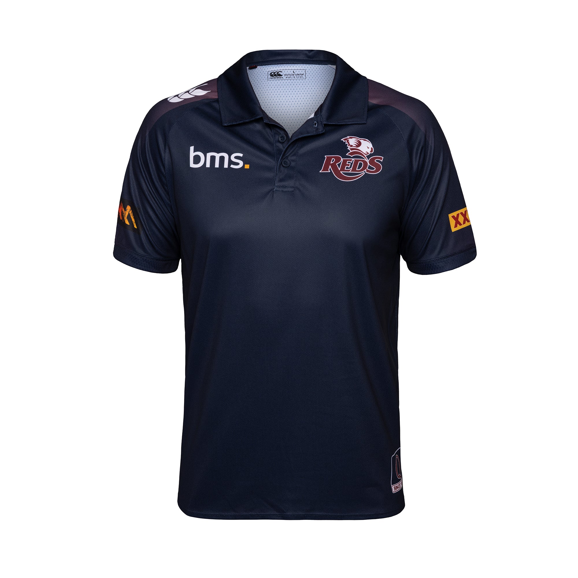 QLD Reds 2026 Mens Players Media Polo