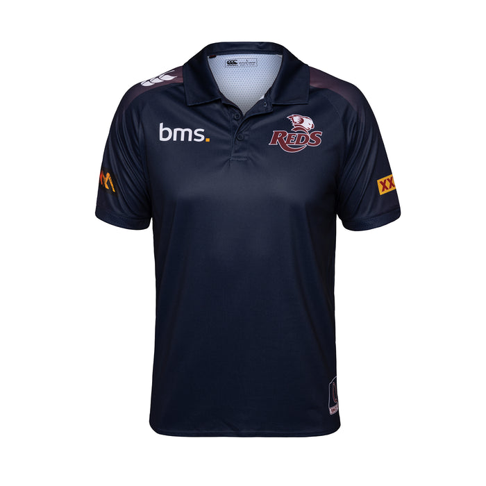 QLD Reds 2026 Mens Players Media Polo