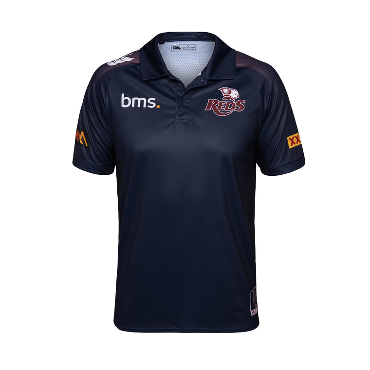 QLD Reds 2026 Mens Players Media Polo