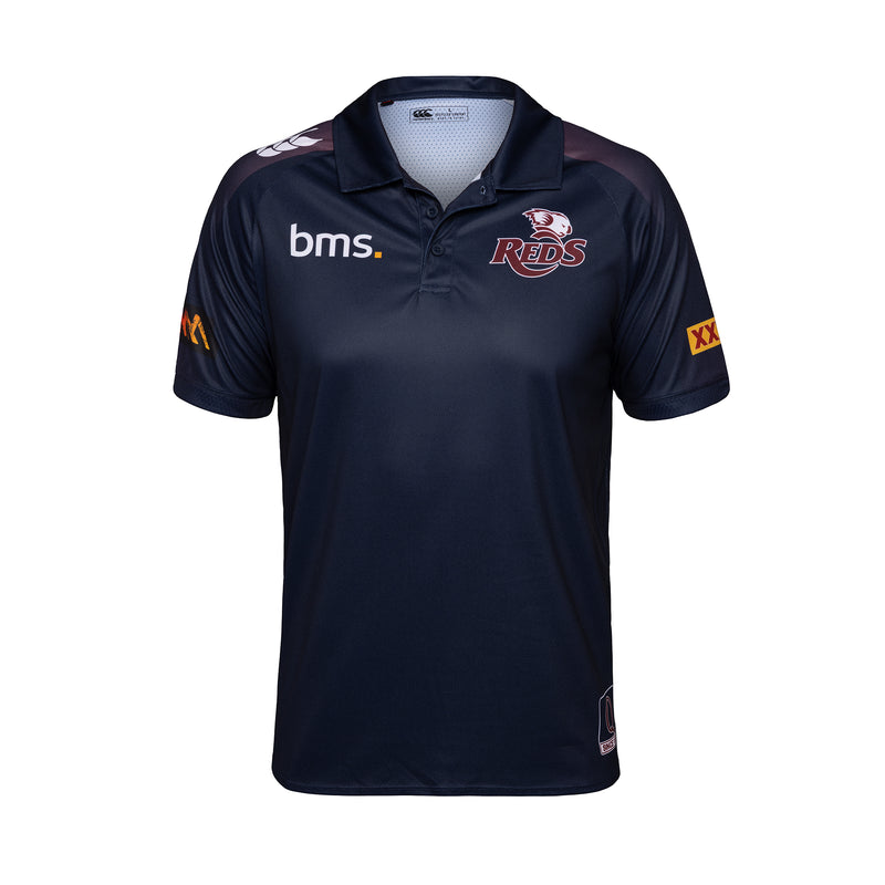 QLD Reds 2026 Mens Players Media Polo