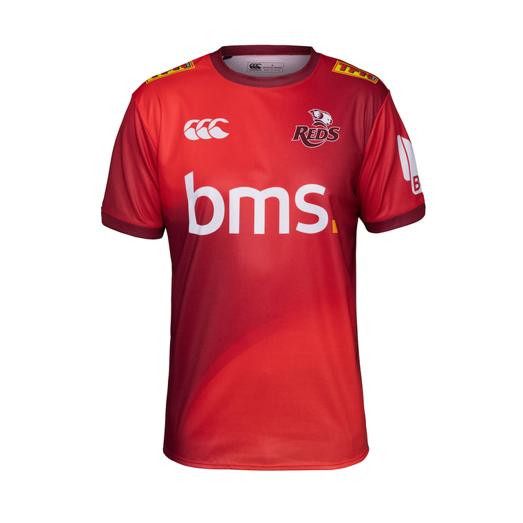 QLD Reds 2026 Mens Players Training Shirt - Red