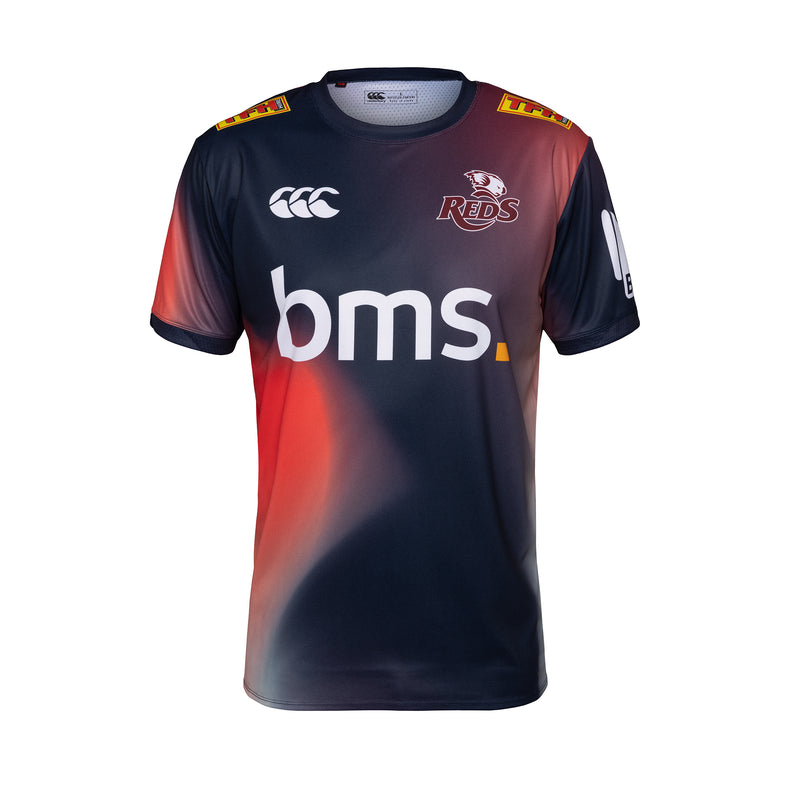 QLD Reds 2026 Mens Players Training Shirt - Navy
