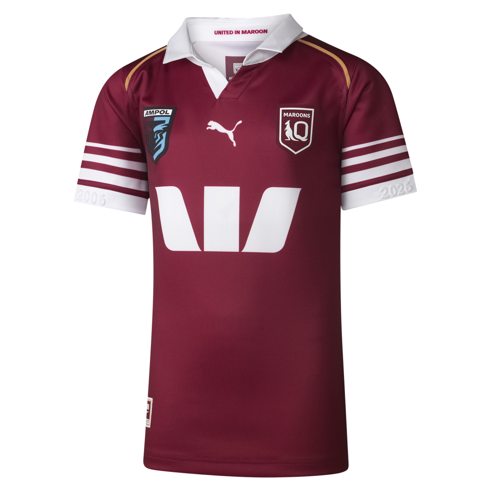 QLD Maroons 2026 Kids Jersey