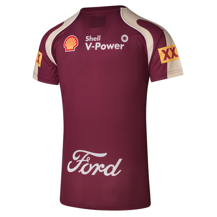 QLD Maroons 2026 Mens Training Shirt - Maroon