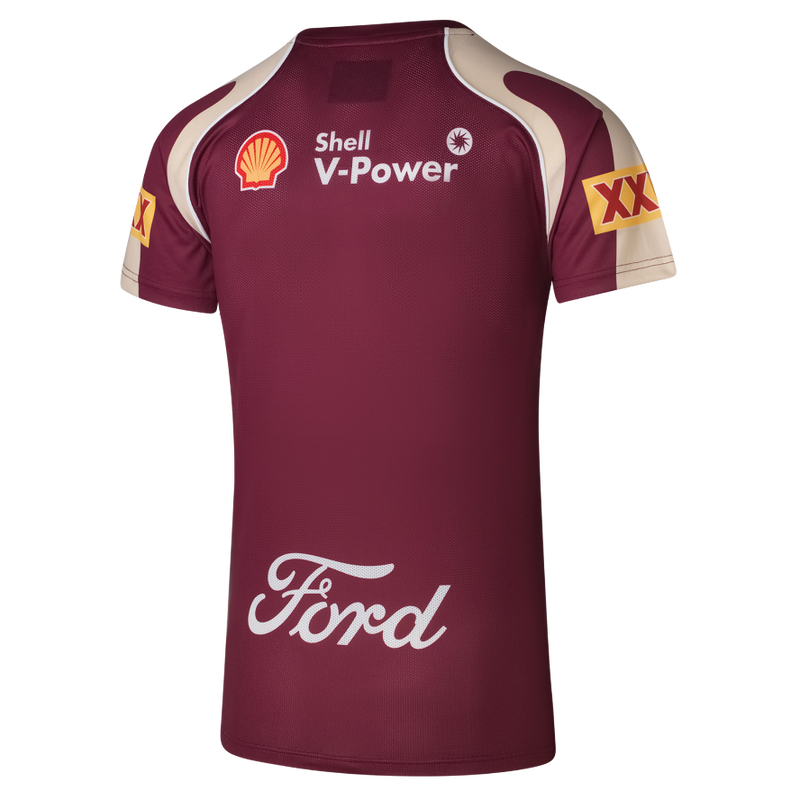 QLD Maroons 2026 Mens Training Shirt - Maroon