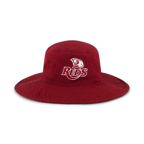 QLD Reds 2024 Players Bucket Hat - Wide Brim
