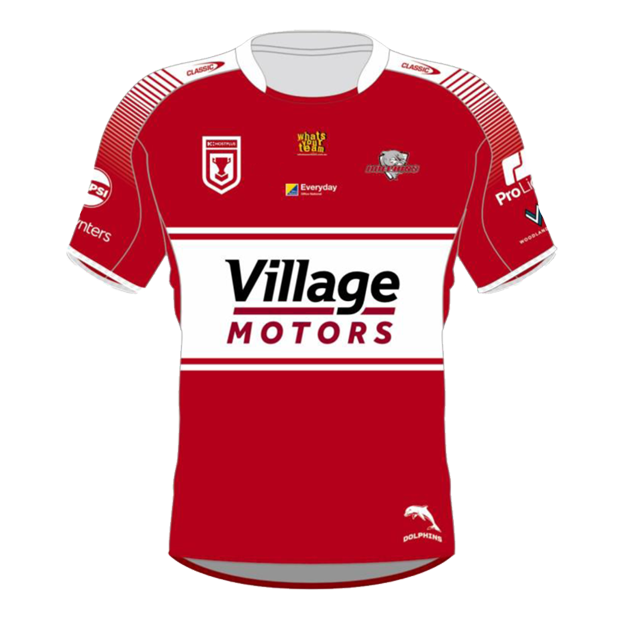 Redcliffe Dolphins 2025 Mens Home Jersey