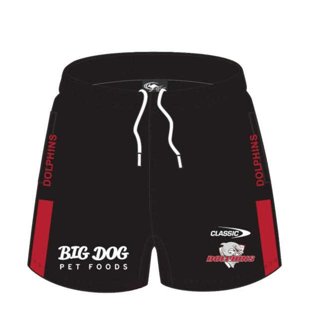 Redcliffe Dolphins 2025 Mens Players Training Shorts