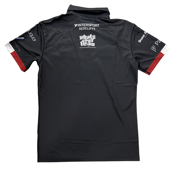 Redcliffe Dolphins 2026 Mens Players Polo - Black