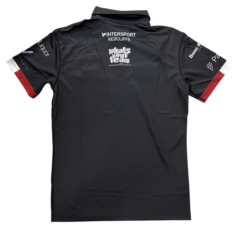 Redcliffe Dolphins 2026 Mens Players Polo - Black