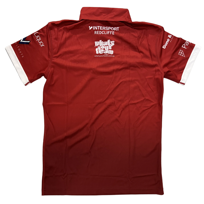 Redcliffe Dolphins 2026 Mens Players Polo - Red
