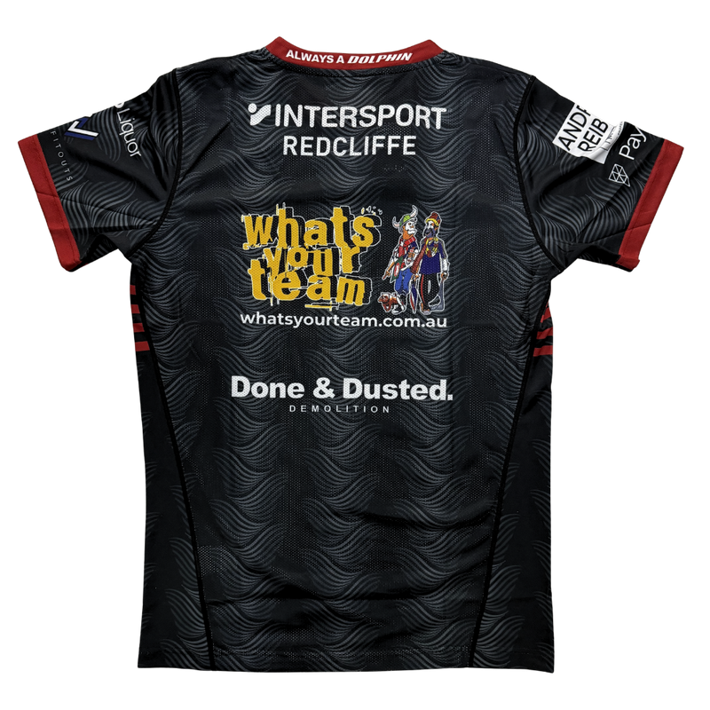 Redcliffe Dolphins 2026 Mens Players Training Shirt - Black