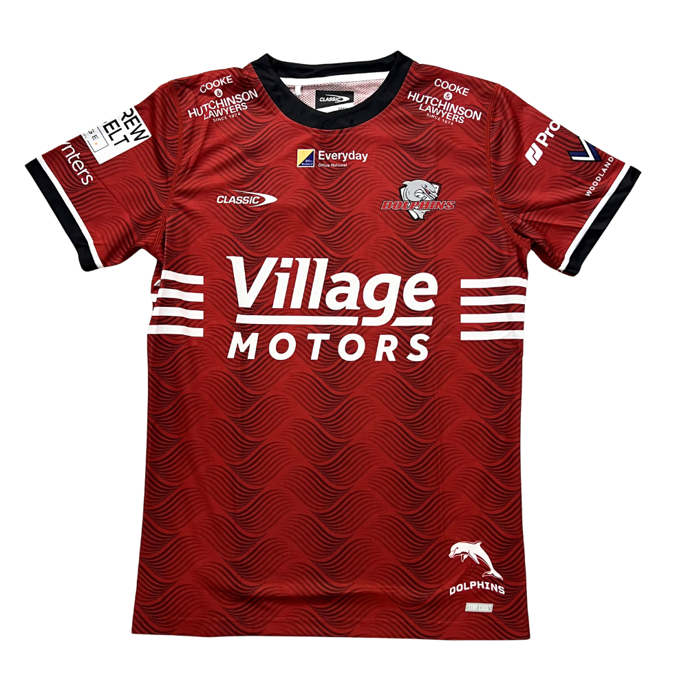 Redcliffe Dolphins 2026 Mens Players Training Shirt - Red