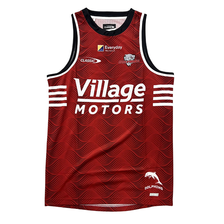 Redcliffe Dolphins 2026 Mens Players Training Singlet